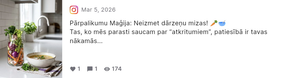 Analytics post history view